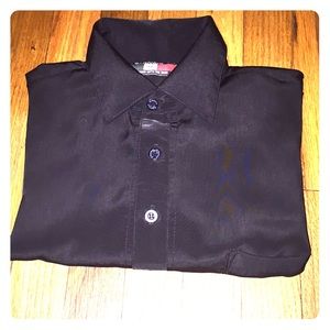 Retro D’Accord Black Polyester Polo